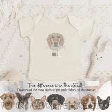 Load image into Gallery viewer, Custom Embroidered Baby &amp; Dog Onesie®
