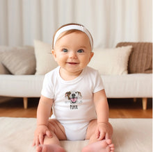 Load image into Gallery viewer, Custom Embroidered Baby &amp; Dog Onesie®
