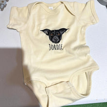 Load image into Gallery viewer, Custom Embroidered Baby &amp; Dog Onesie®
