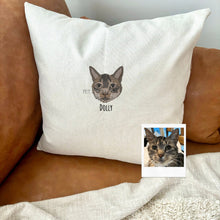 Load image into Gallery viewer, EMBROIDERED Custom Pet Pillow Case for Christmas, Dog Christmas Gift, Personalized Pet Memorial Gift, Dog Mom Gift, Pet Christmas Gifts
