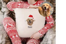 Load image into Gallery viewer, EMBROIDERED Custom Pet Pillow Case for Christmas, Dog Christmas Gift, Personalized Pet Memorial Gift, Dog Mom Gift, Pet Christmas Gifts
