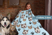 Load image into Gallery viewer, Personalized Pet Face Blanket
